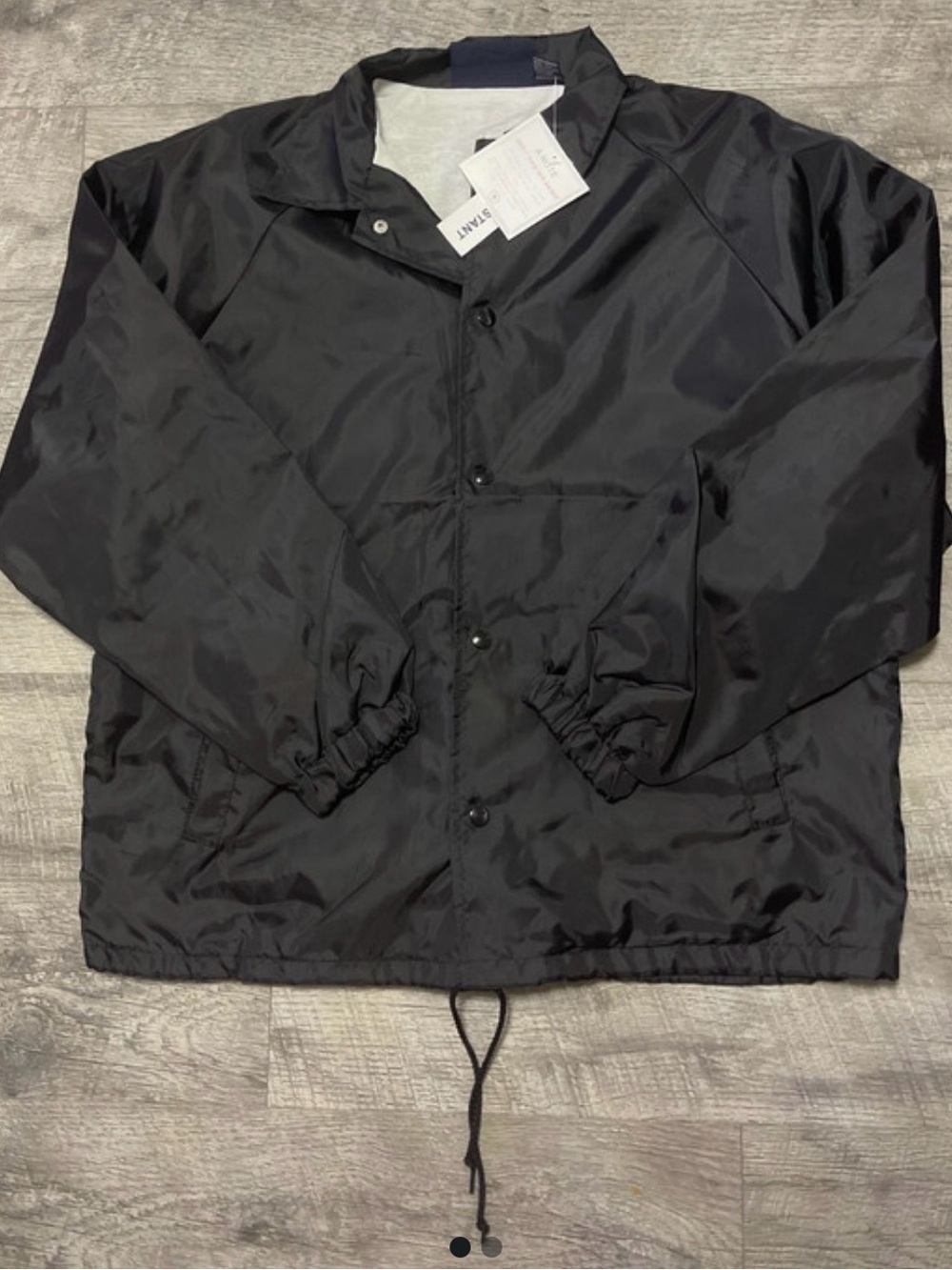 Men's Black Windbreaker Jacket - Unbranded